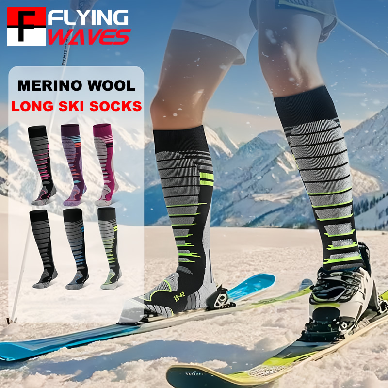 Thermal Sock Winter - Calcetines de esquí de lana merina,