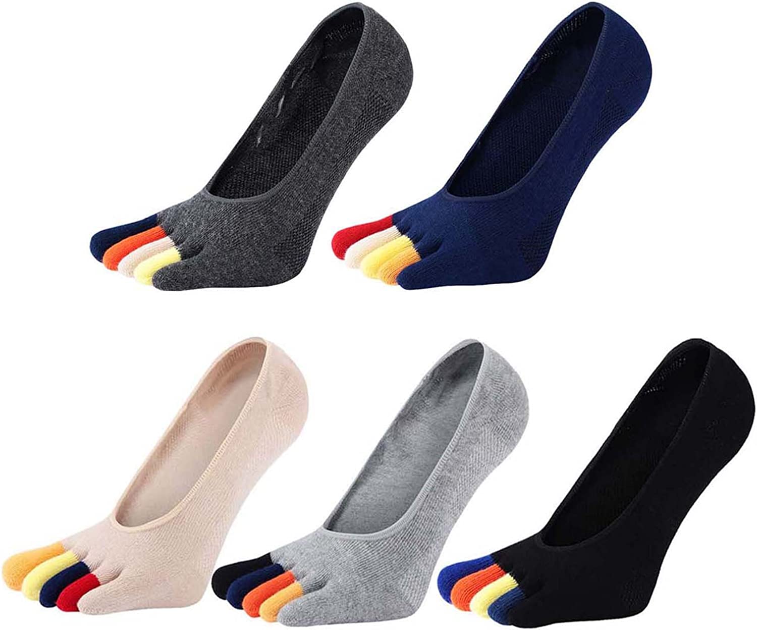 Invisibility Sock Loafer - 5 Pares de Calcetines Invisibles de