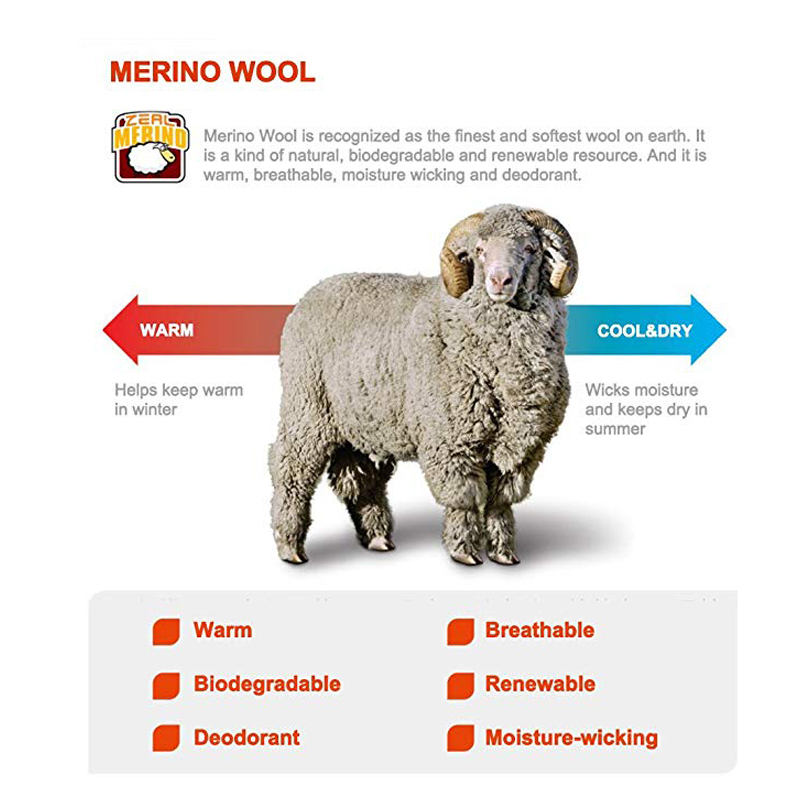 ZEALWOOD-Calcetines gruesos de - Wool Hiking Sock reseña y precio