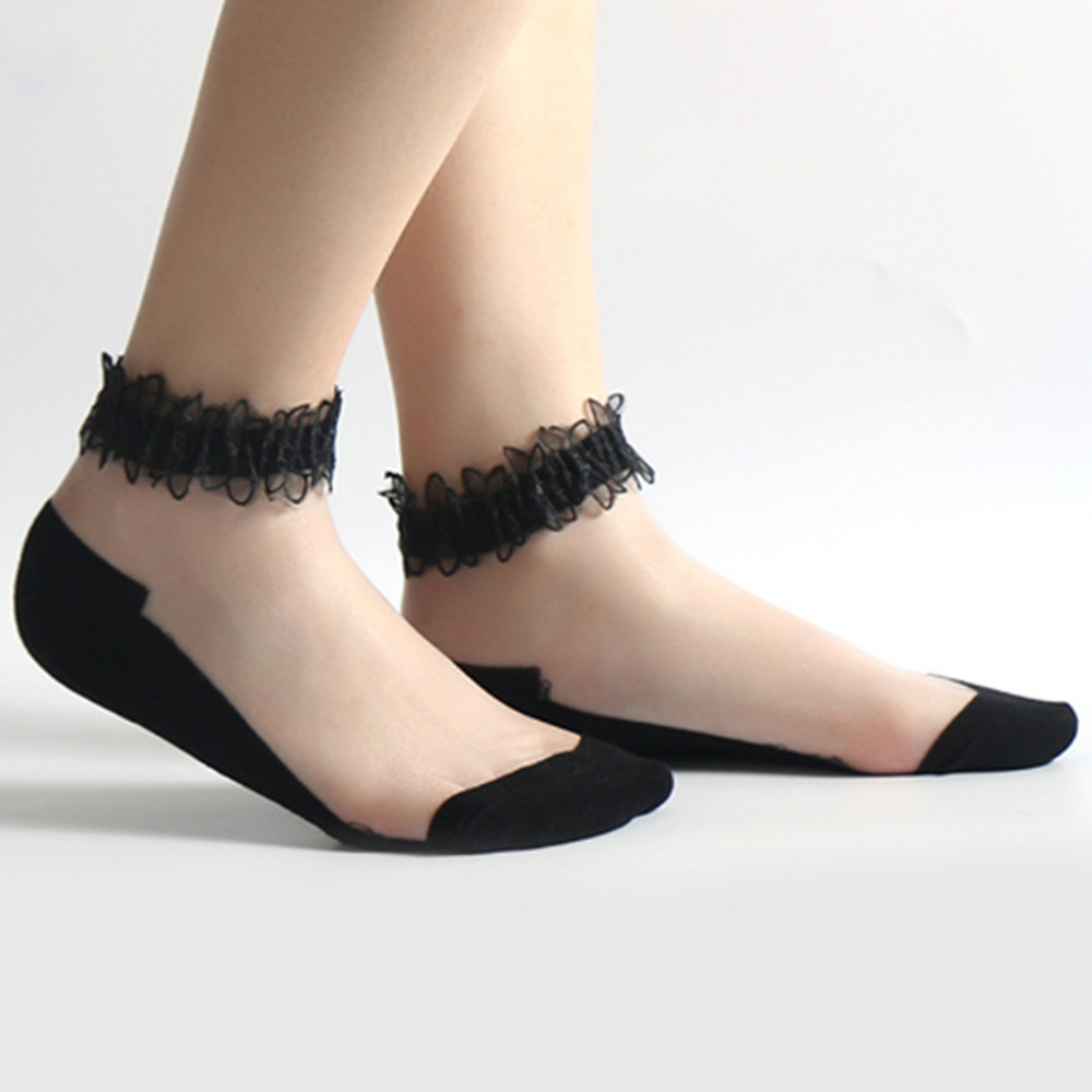 Calcetines cortos de encaje pa - Invisibility Sock Loafer reseña y precio