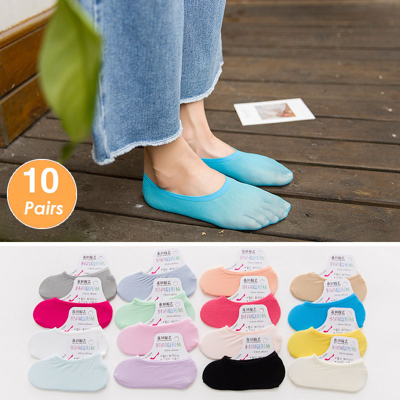 5 pares 10 Uds calcetines de m - Invisibility Sock Loafer reseña y precio